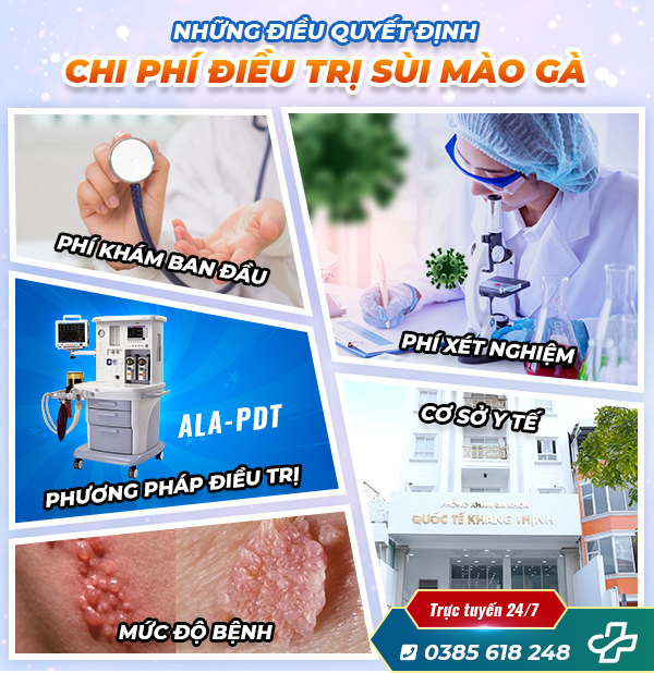 Những điều quyết định chi phí điều trị sùi mào gà hiện nay